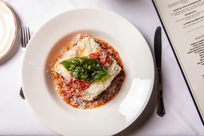 DiMaggio’s Italian Restaurant signature dishes Chicken PiccataLasagnaVeal Parmesan